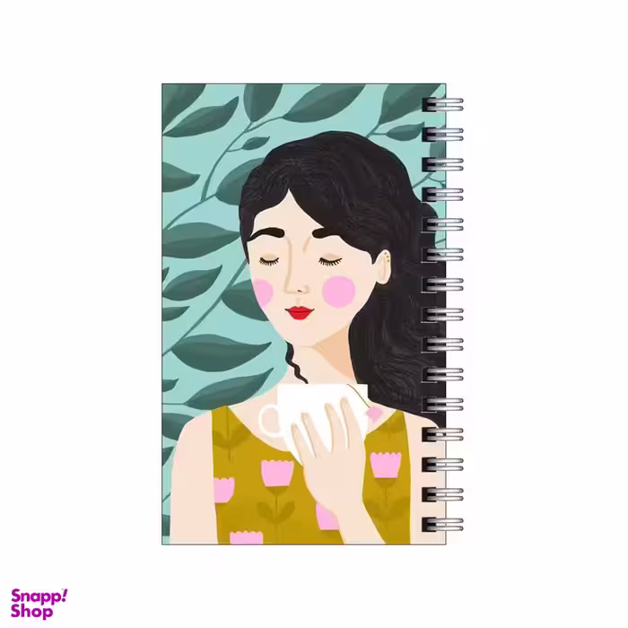 دفترچه یادداشت 60 برگ مدل To Do List طرح دختر و برگ و باد کد 8086808