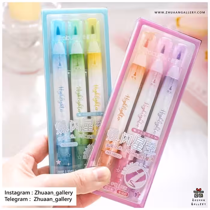 ماژیک هایلایتر دوسر اکلیلی Babumi شاین دار