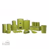 سرویس آشپزخانه 23 پارچه سبز فسفری درب فلزی بهازکالا 16280090