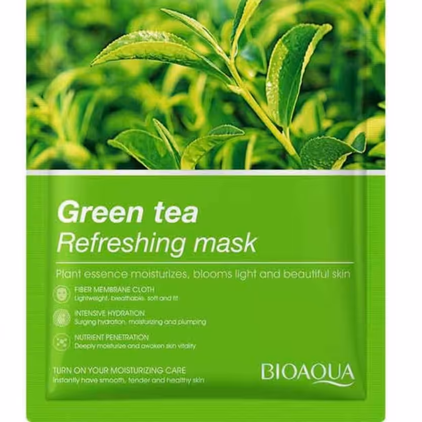 ماسک صورت ورقه ای چای سبز بیواکوا 