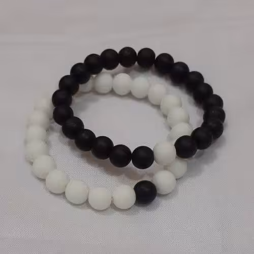 دستبند اونیکس، ست سفید و مشکی، اسپرت