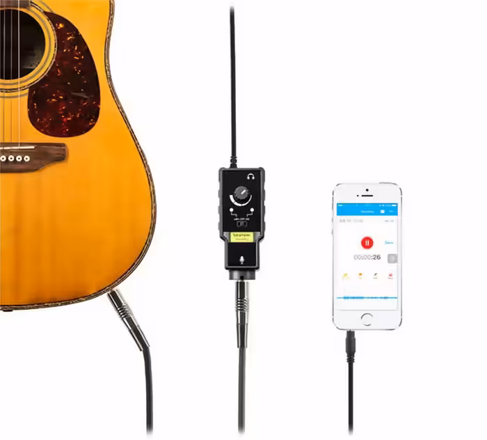 رابط میکروفون XLR یا گیتار به گوشی سارامونیک SmartRig II
