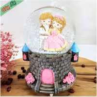 گوی موزیکال پمپی طرح عروس و داماد