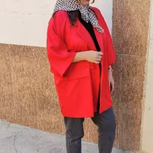 مانتو کتی زنانه کرپ پرنیانی مدل کتی فری سایز️️️️