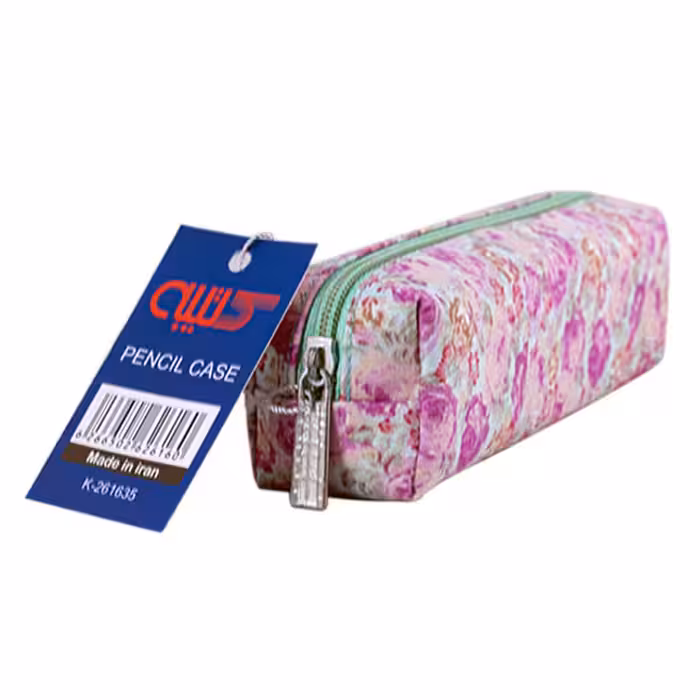 جامدادی فانتزی تک زیپ پارچه ای