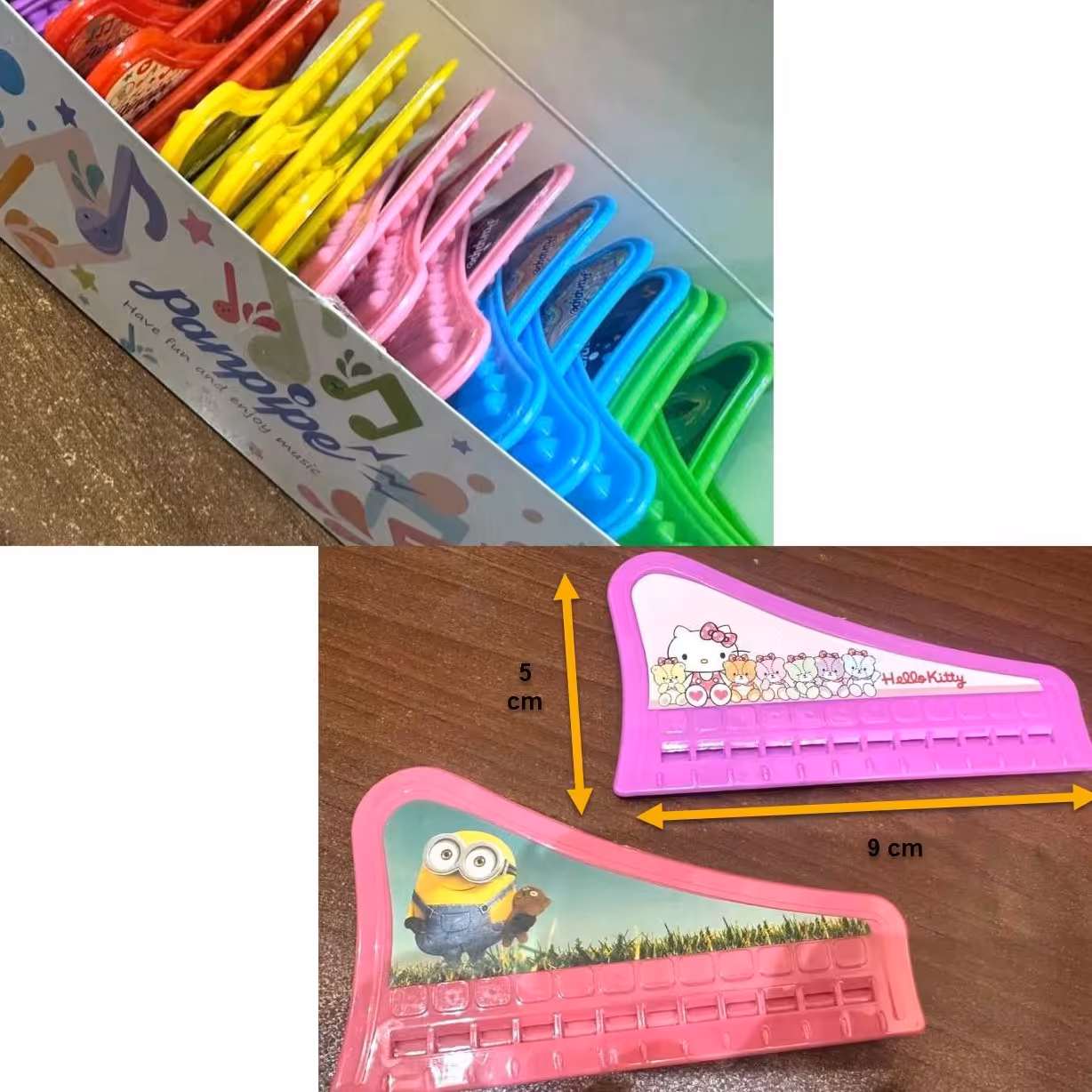 ساز دهنی کوچک  ابزار آموزش موسیقی  در رنگبندی متنوع ابعاد 9 در 5 سانتی متر