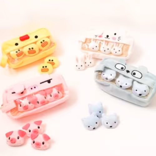 جامدادی  مخمل عروسکی