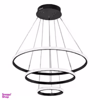 چراغ آویز سه حلقه چشمه نور کد L6345/3H-BK