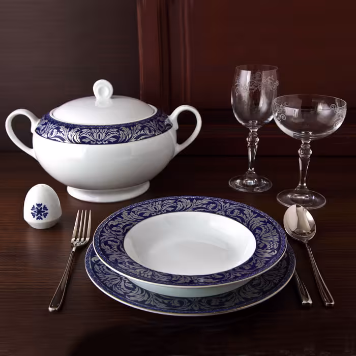 سرویس غذاخوری پاسیفیک 12 نفره سری ایتالیا اف 102 پارچه