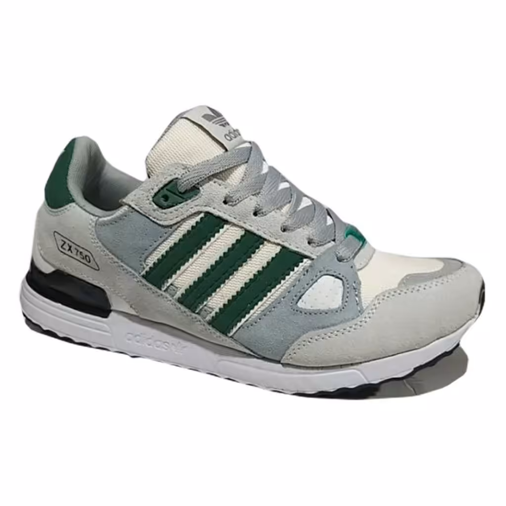 کتانی زد ایکس 750 سفید خط سبز سایزبندی 40 تا44