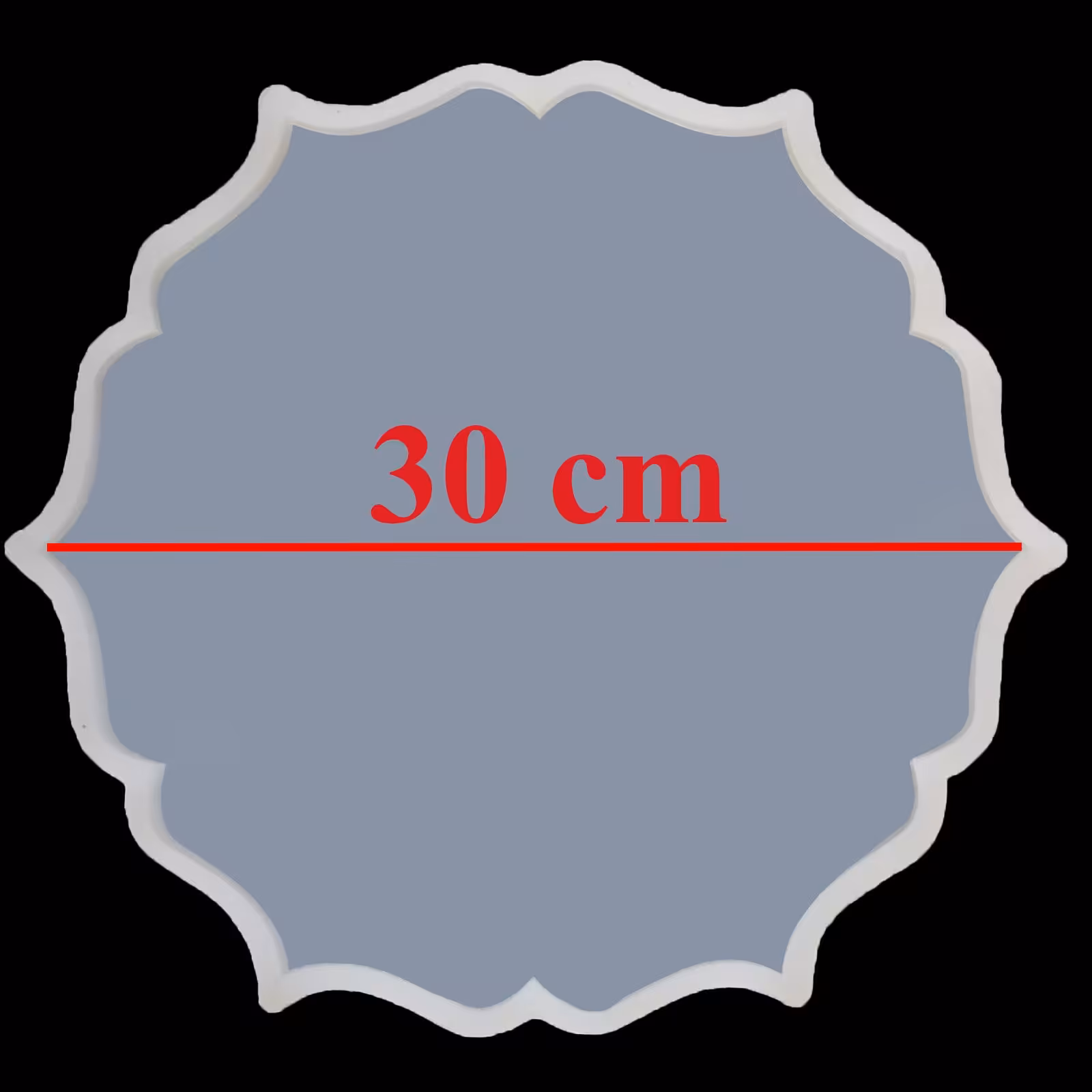 قالب سیلیکونی کد 38 ( گل شش پر 30 سانت )