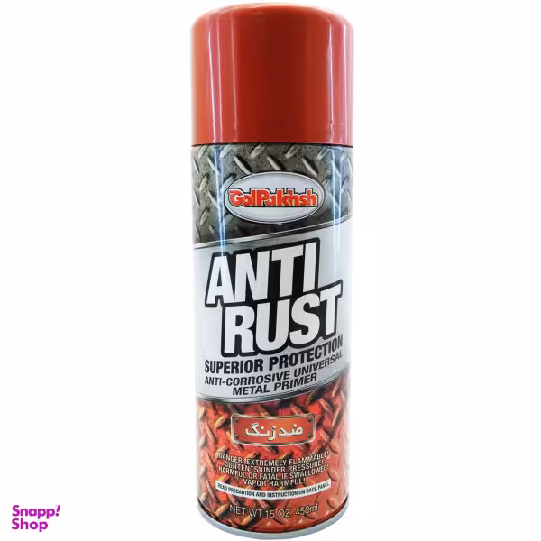 اسپری ضد زنگ قرمز گل پخش مدل ANTI RUST حجم 450 میلی لیتر