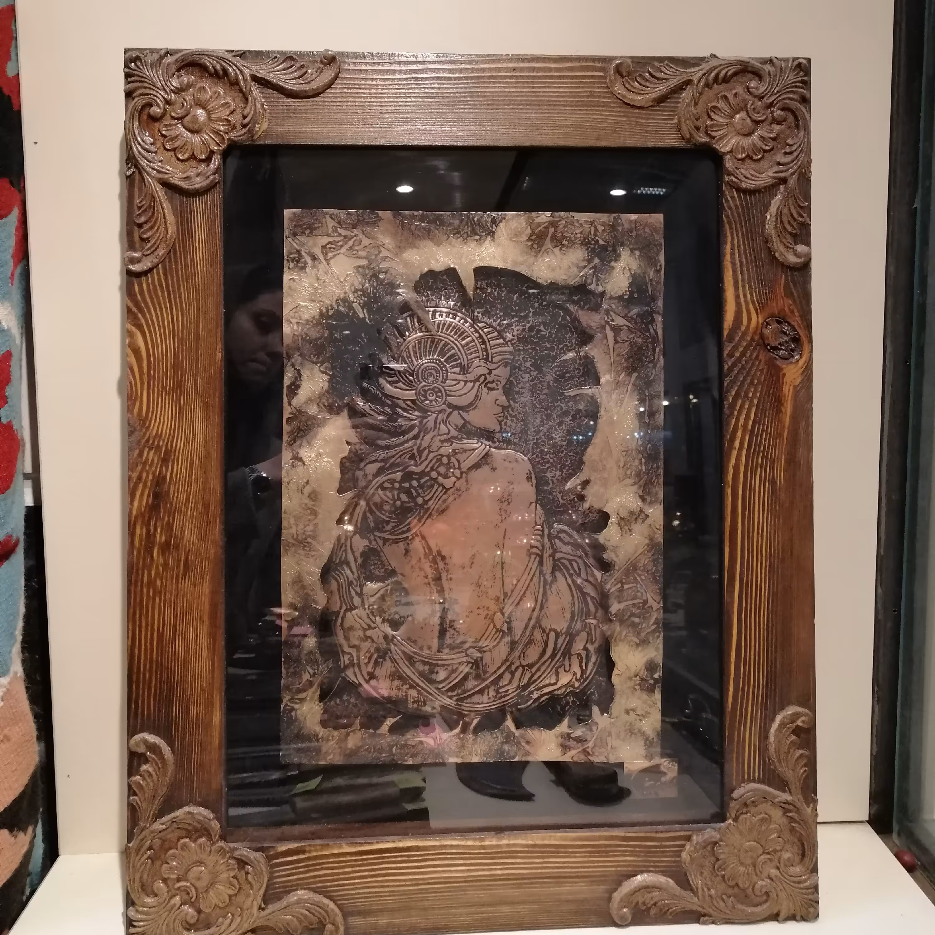 قاب مسی کار دست (دختر رومی)ارسال این محصول به شهرستان  با باربری انجام و هزینه ارسال با مشتری میباشد