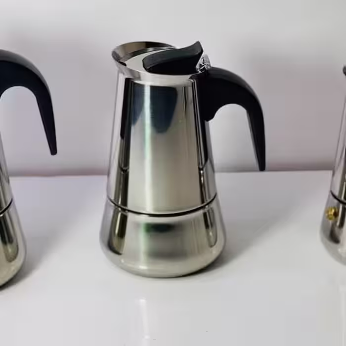 قهوه جوش 4 کاپ استیل درجه یک