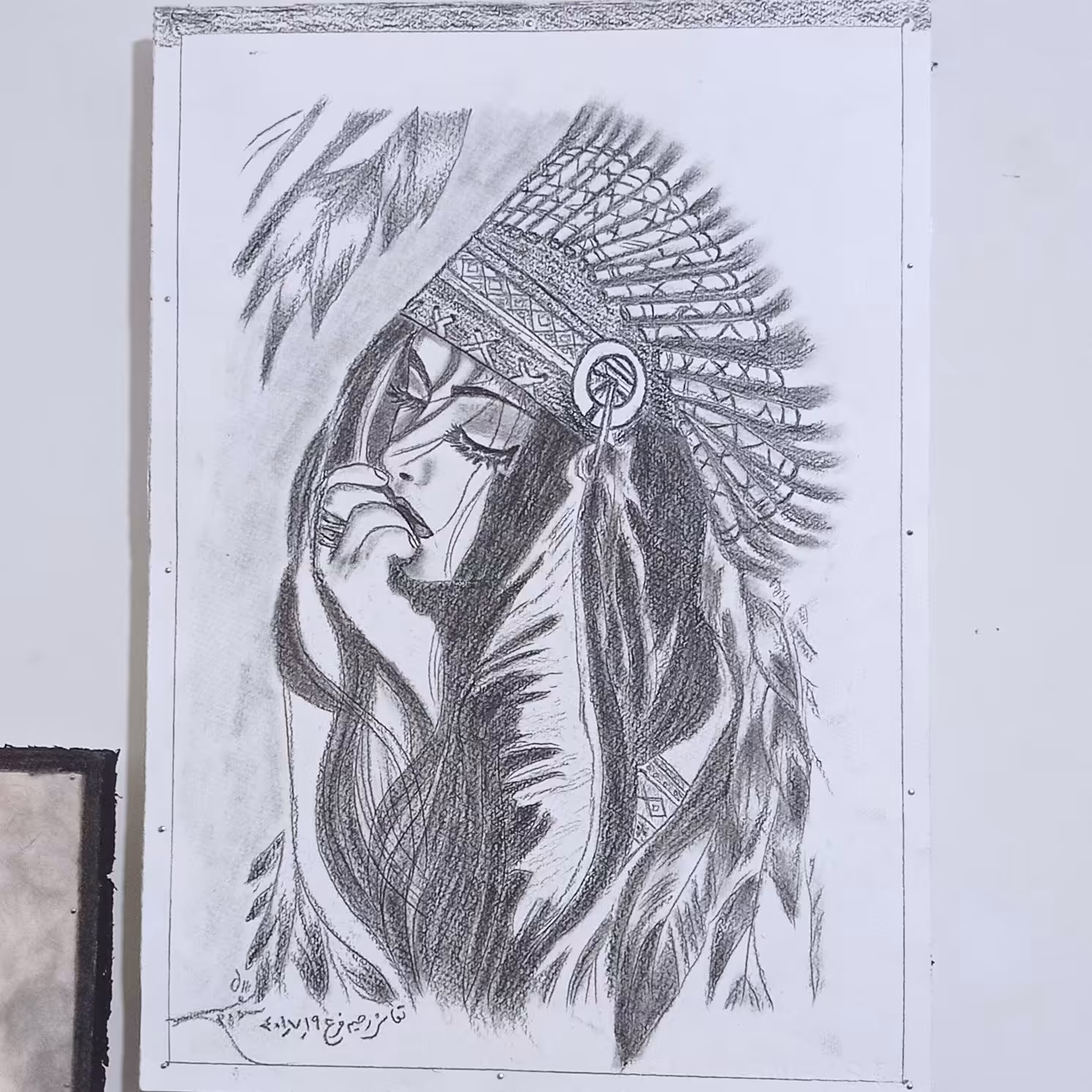 نقاشی سیاه قلم 