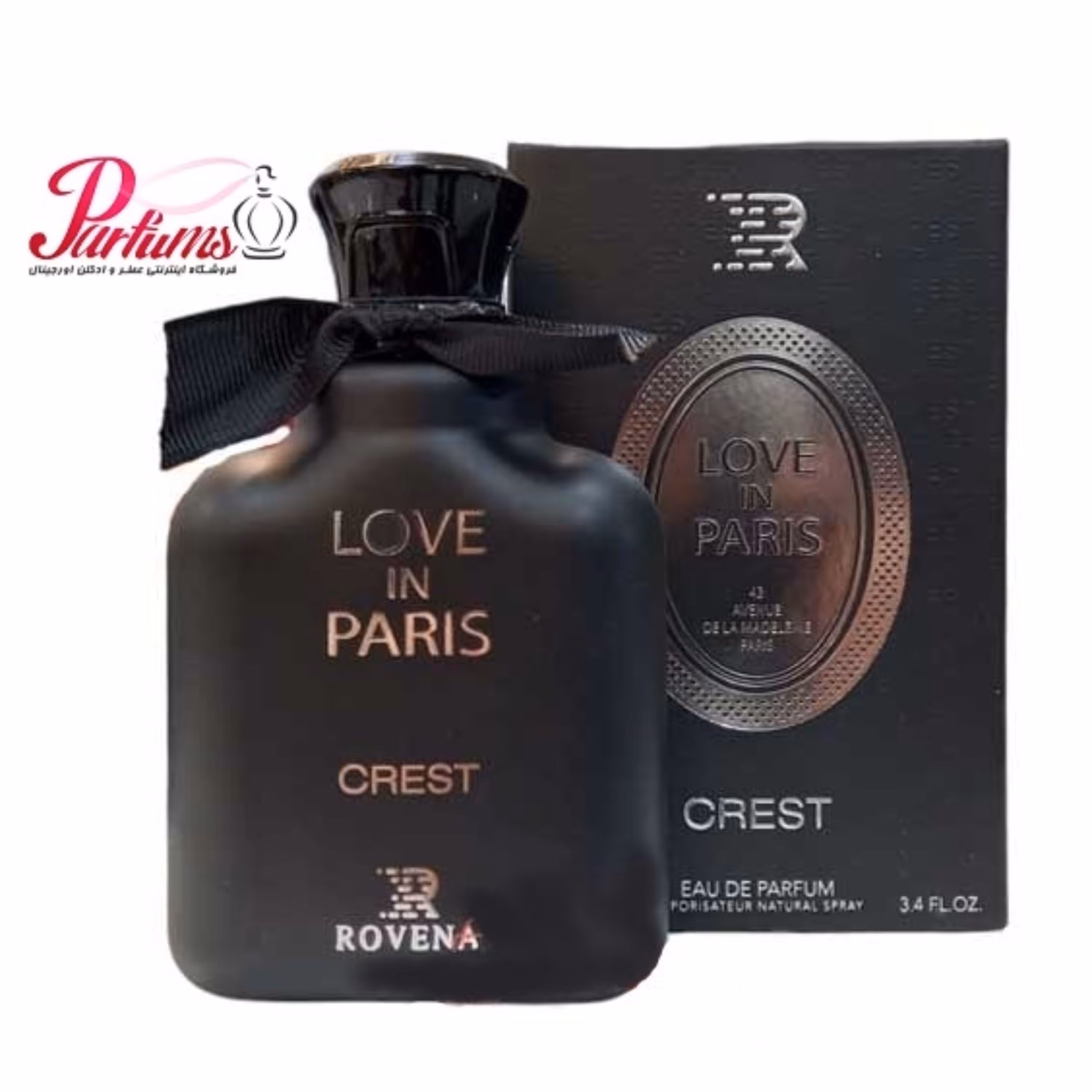 ادکلن روینا لاو این پاریس ROVENA LOVE IN PARIS(رایحه ادکلن کرید لاو این بلک)