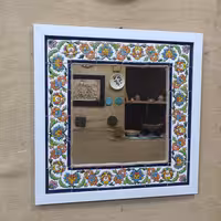 آینه سفال میناکاری