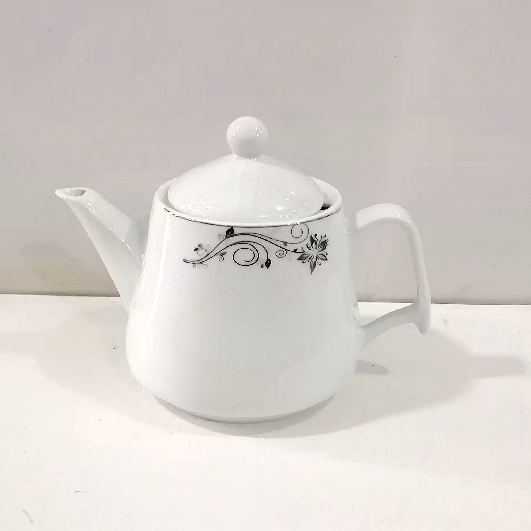 قوری چینی کف پهن بزرگ چینی پارس