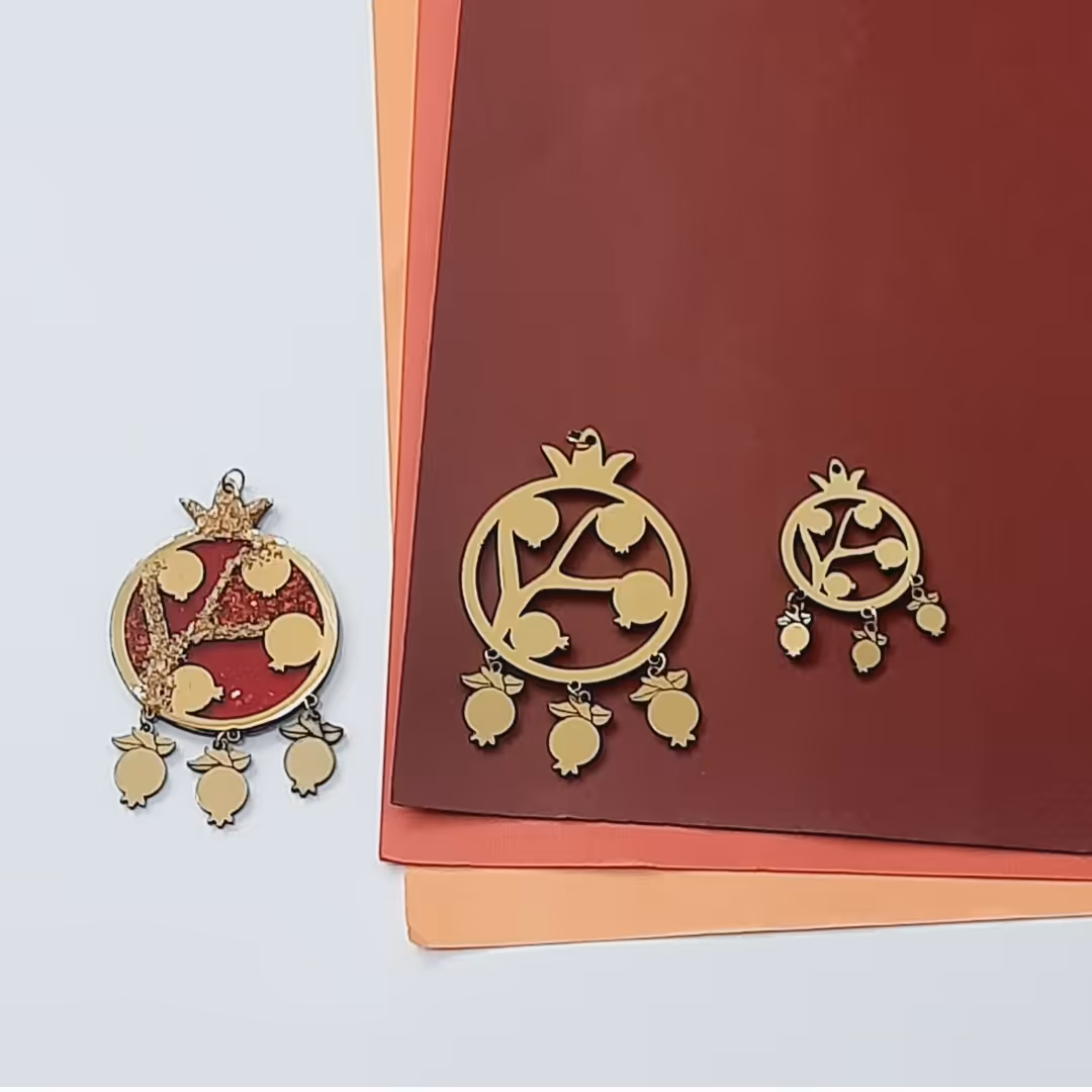 مولتی استایل انار اویز دار