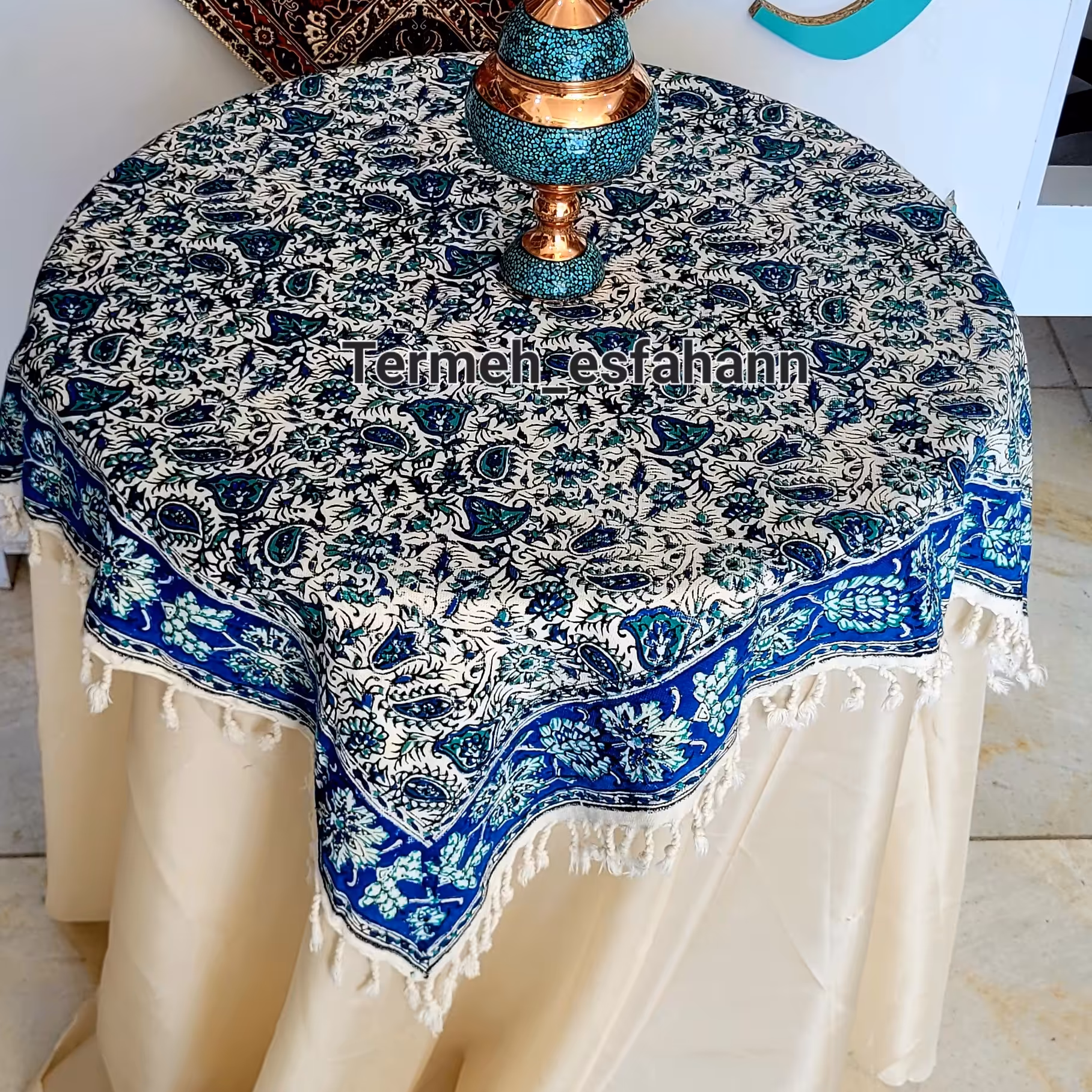 قلمکار 80در80 طرح شیپوری رنگی