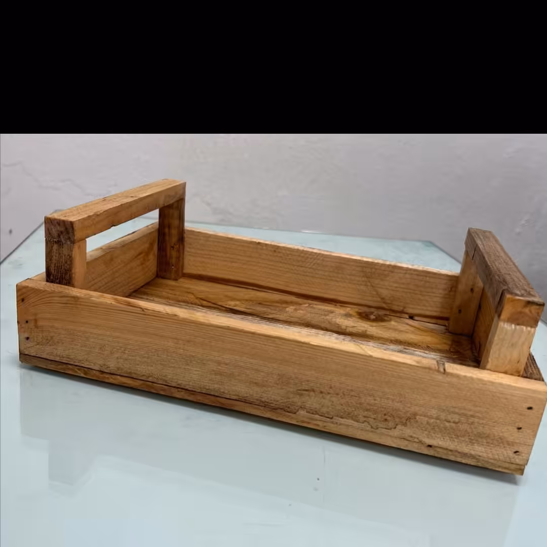 سینی چوبی دسته دار