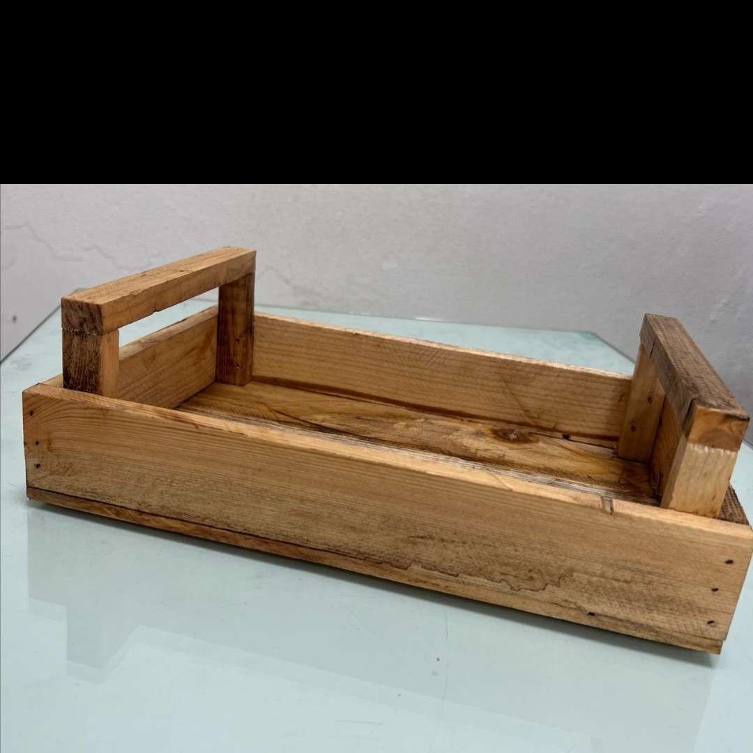 سینی چوبی دسته دار 