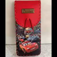 جامدادی پسرانه از جنس چرم و چوب