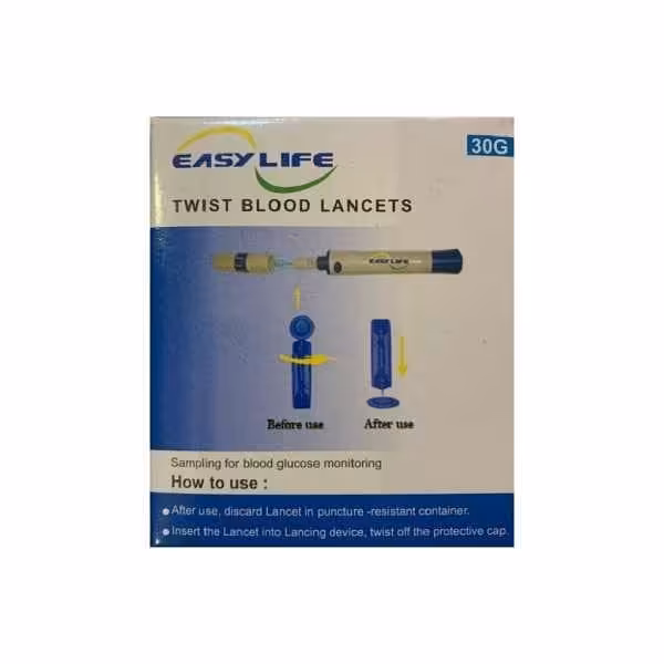 سوزن دستگاه قند خون ایزی لایف چهار پر (صد عددی)