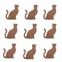 اسلایس چوبی مدل گربه نشسته کد 10 مجموعه 9 عددی