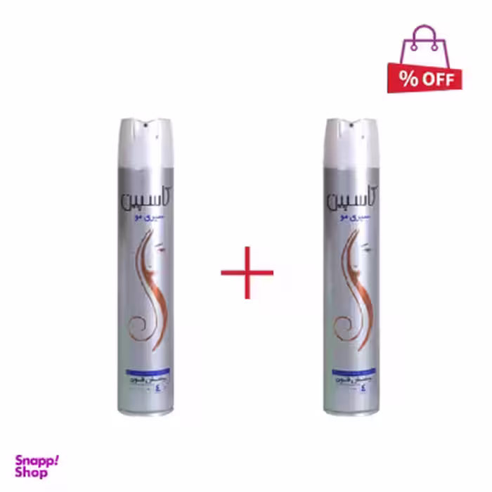 اسپری حالت دهنده مو کاسپین مدل Hair Spray حجم 500 میلی لیتر مجموعه 2 عددی