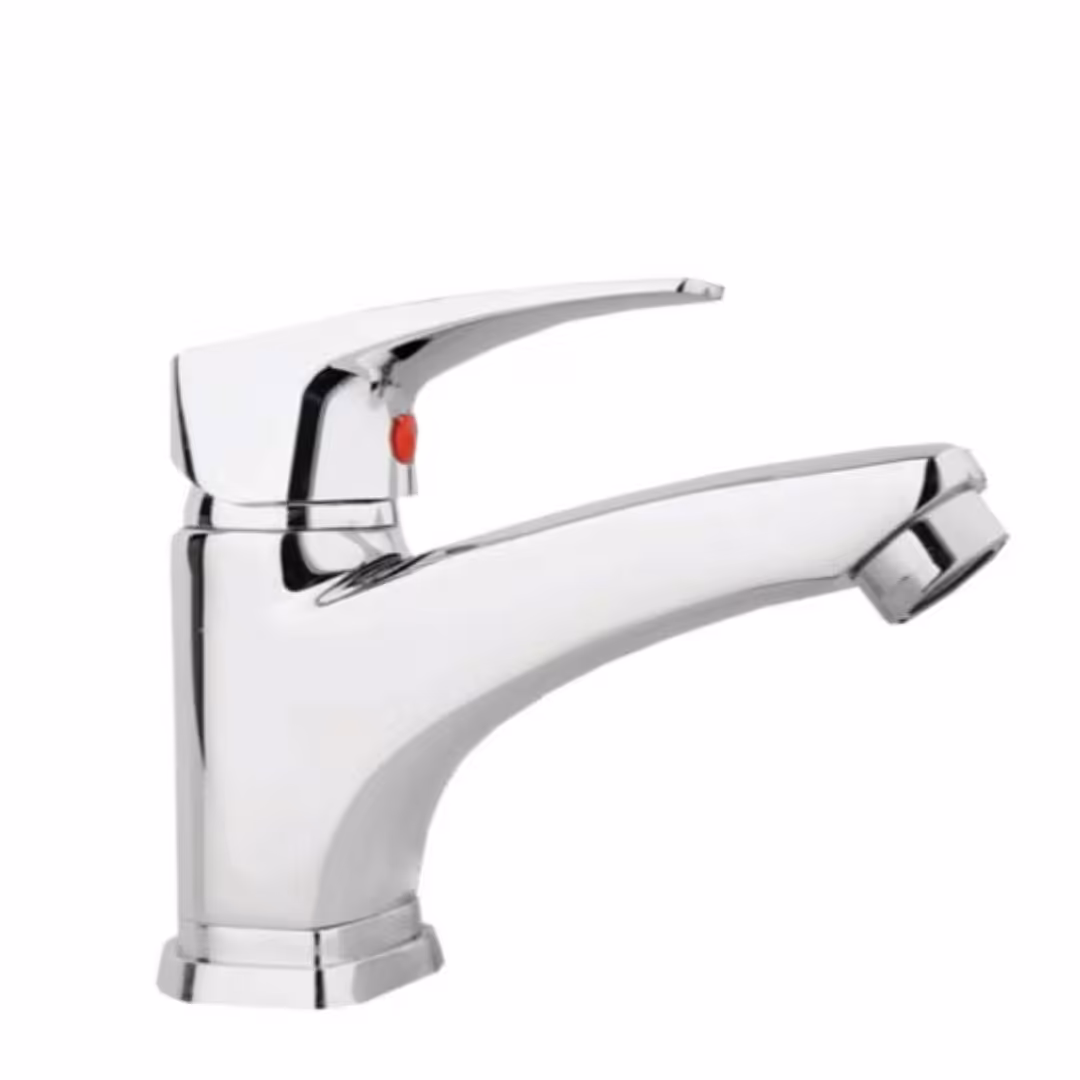 شیر روشویی شیرالات رز مدل فلور کروم تنه سنگین و کاتریج بزرگ 