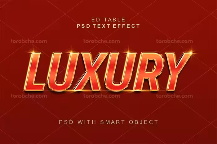 موکاپ لایه باز افکت متنی 3D | گرافیک با طعم تربچه