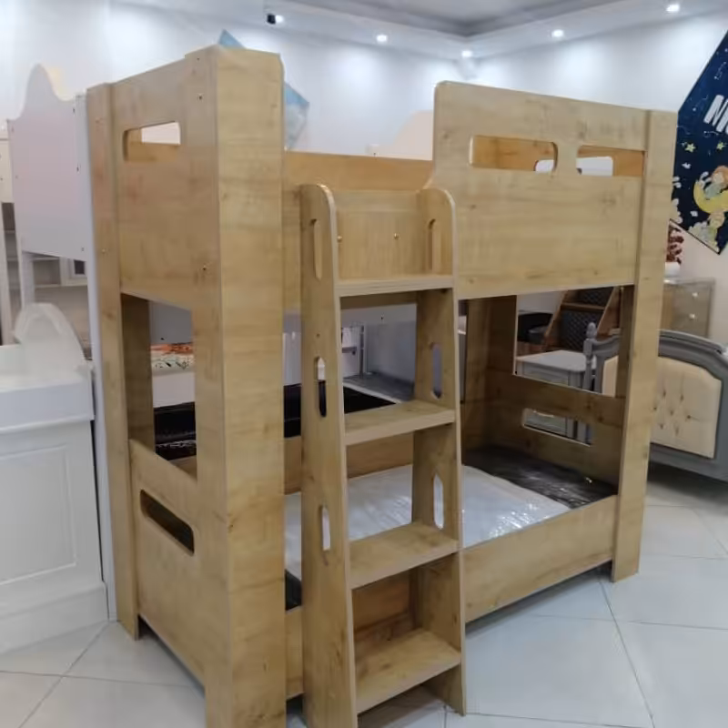 تخت دو طبقه ی نوجوان تمام ام دی اف با رنگ