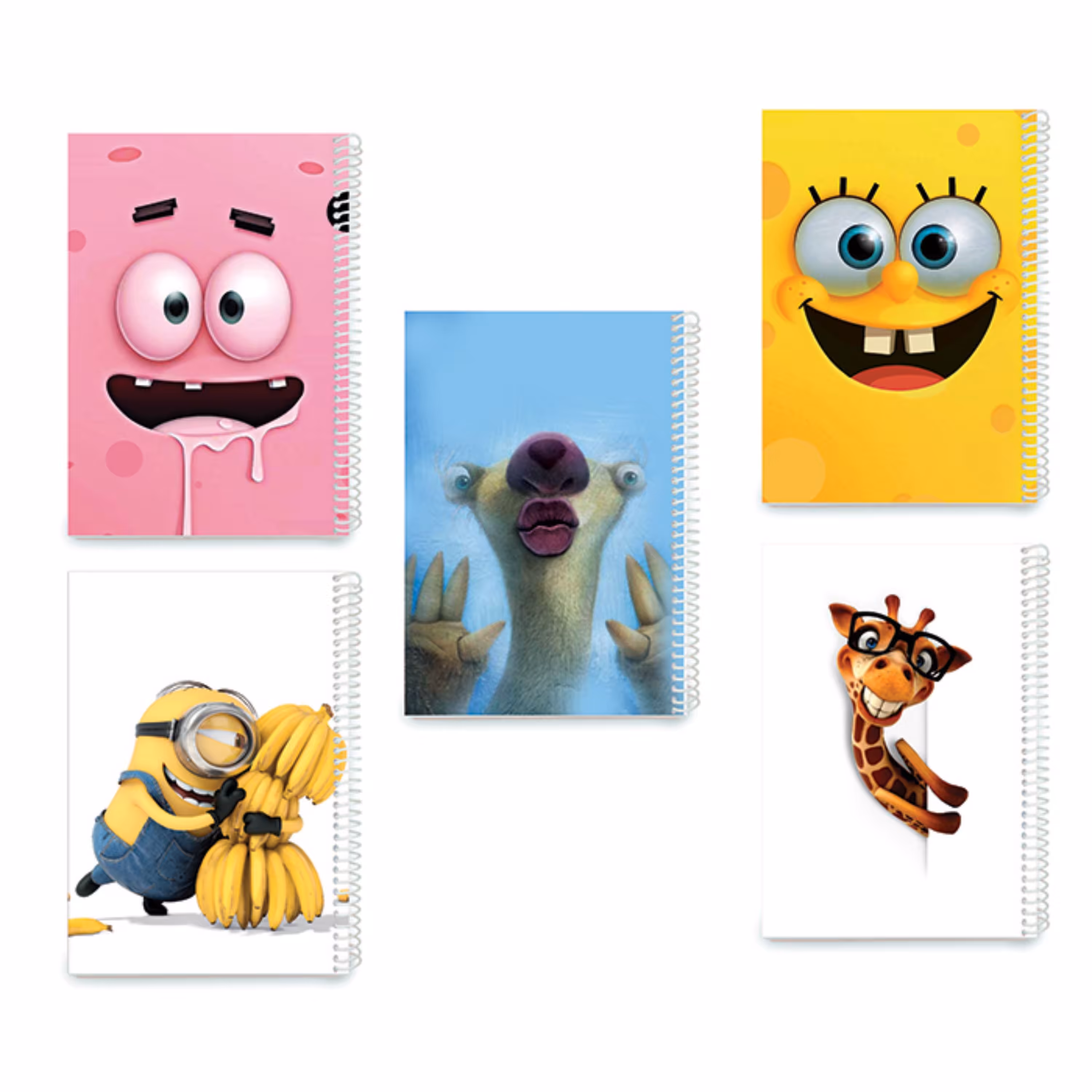 دفتر مشق سیمی 50 برگ مرسل مدل فانتزی پک اول مجموعه 5 عددی