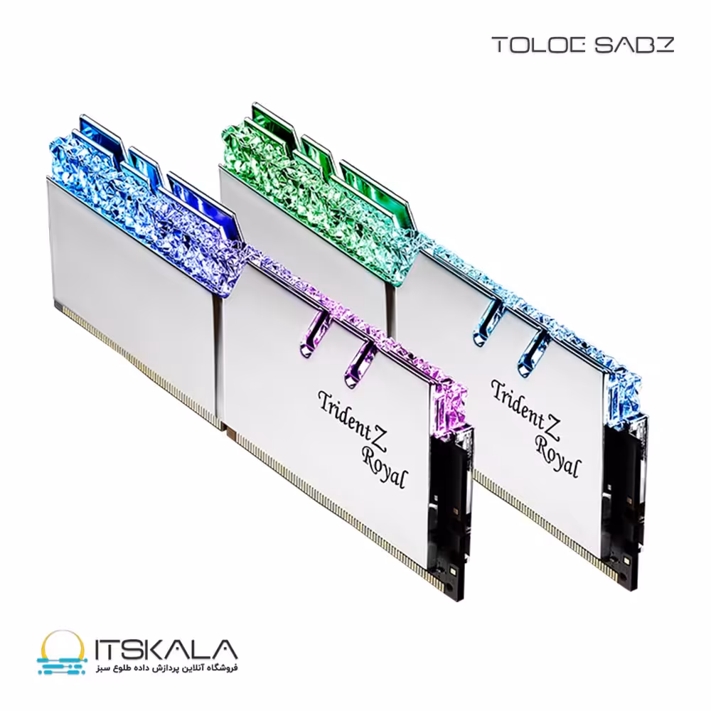 قیمت و خرید رم جی‌اسکیل G.SKILL Trident Z Royal SILVER DDR4 3200 CL16 32GB(2x16GB) | ITSKALA