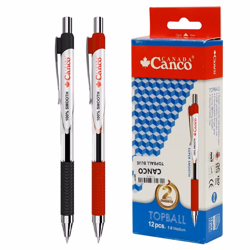 خودکار کنکو Canco Topball 1mm بسته 12 عددی