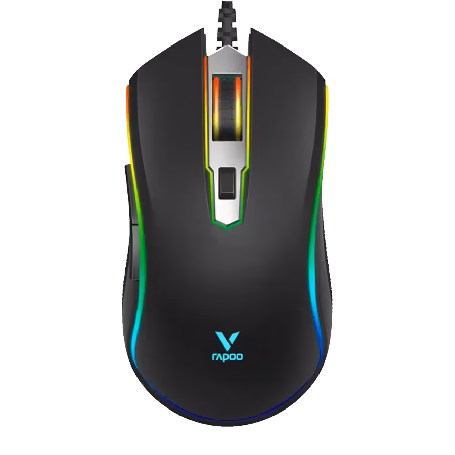 مشخصات، قیمت و خرید موس گیمینگ رپو Rapoo V25S Black | فروشگاه گیمینگ تکاف