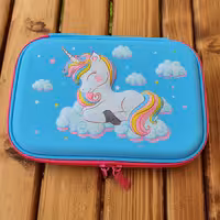 جامدادی تبلتی  یونیکورن ،طرح برجسته، وارداتی اورجینال، موجود رنگ آبی