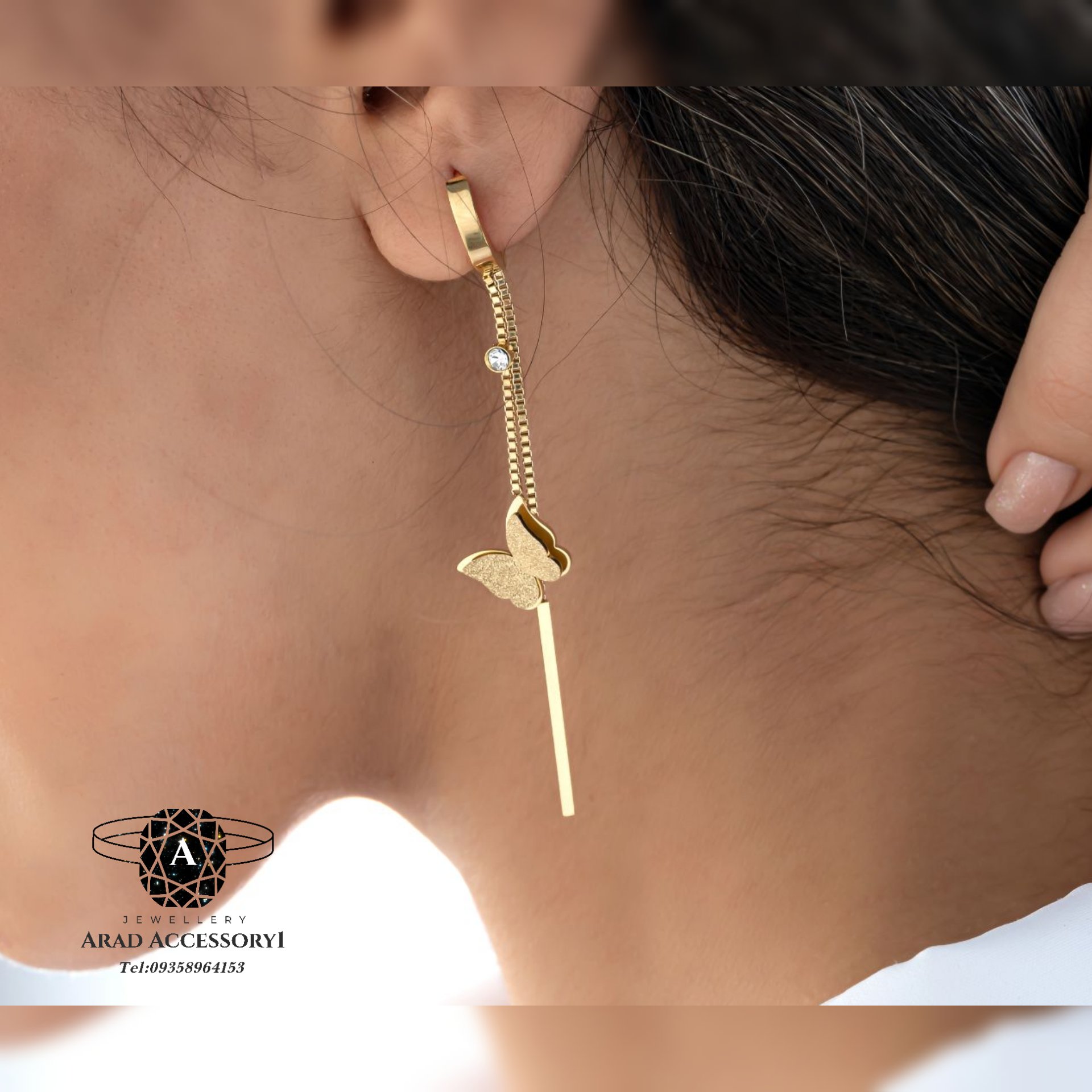 بدلیجات گوشواره استیل ژوپینگ