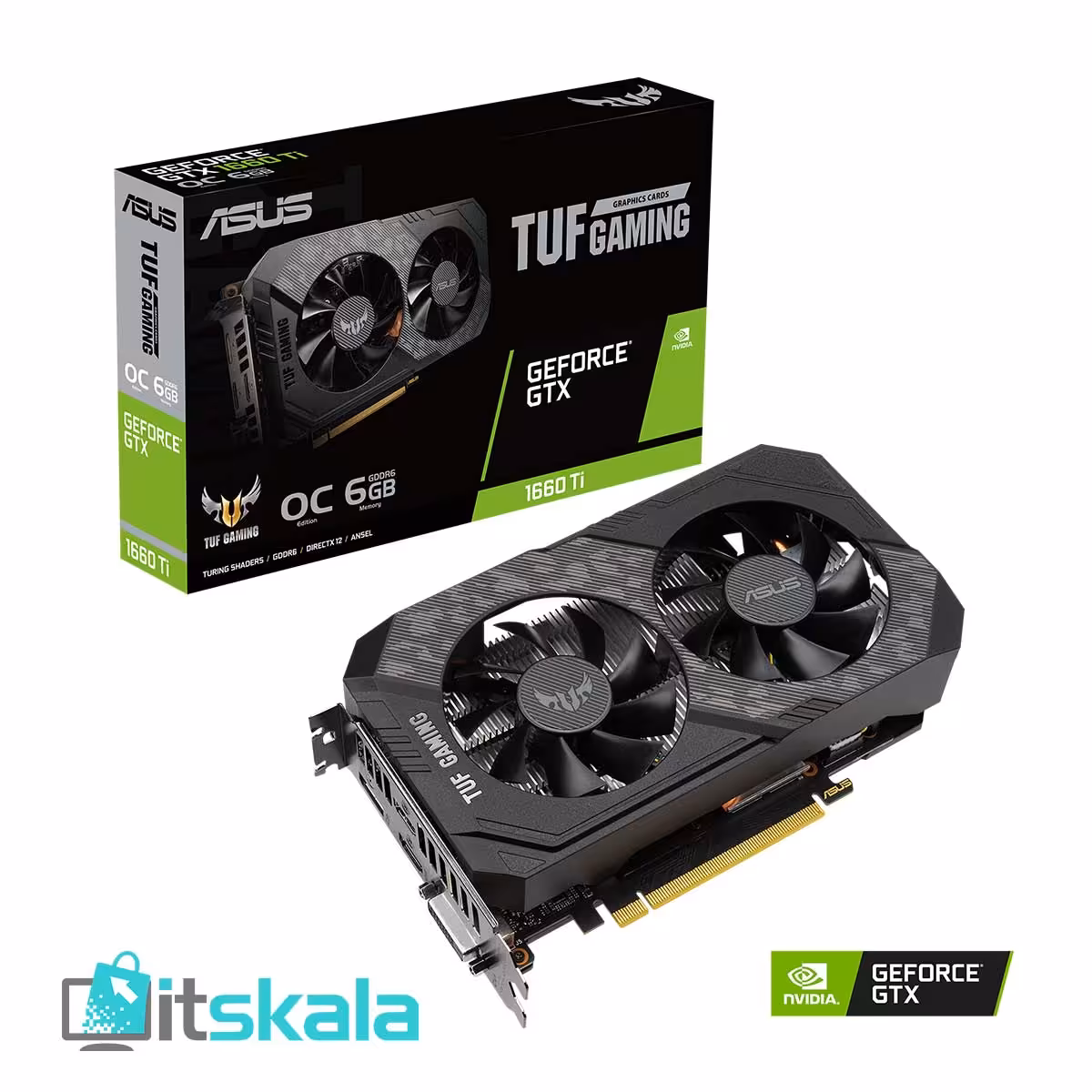 قیمت و خرید کارت گرافیک ایسوس مدل GTX 1660 Ti TUF OC 6GB DDR6 | ITSKALA
