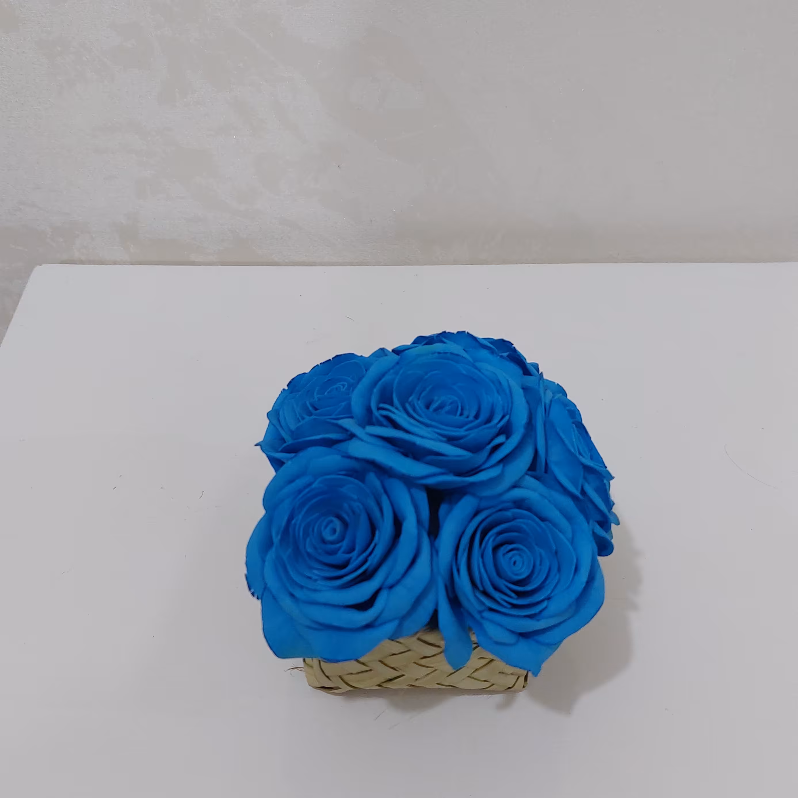 گلسازی گل همیشه بهار( باکس کوچک گل رز 7 عددی )