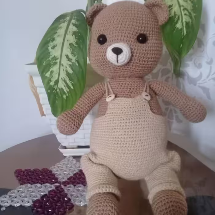 عروسک بافتنی خرس 