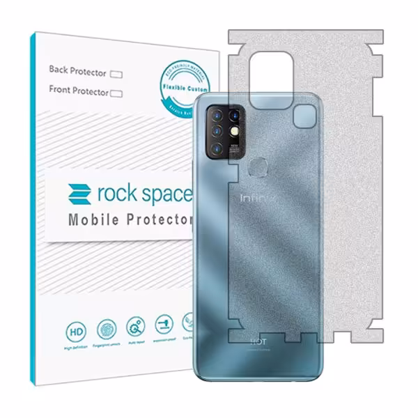 گلس محافظ پشت گوشی اینفینیکس H0t 10 مدل نانو هیدروژل مات برند راک اسپیس کد 18025M
