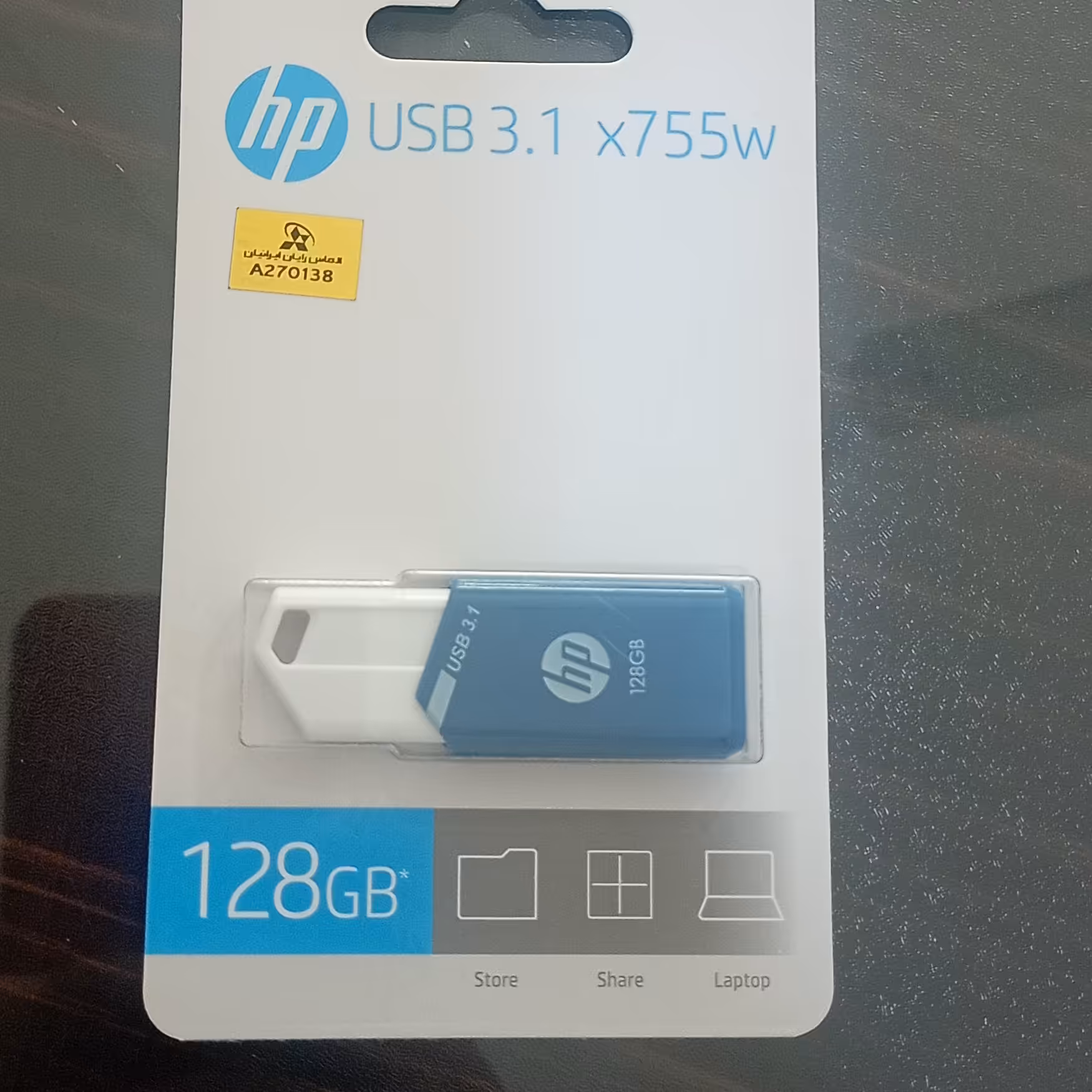 فلش 128 hp مدل x755w-usb3