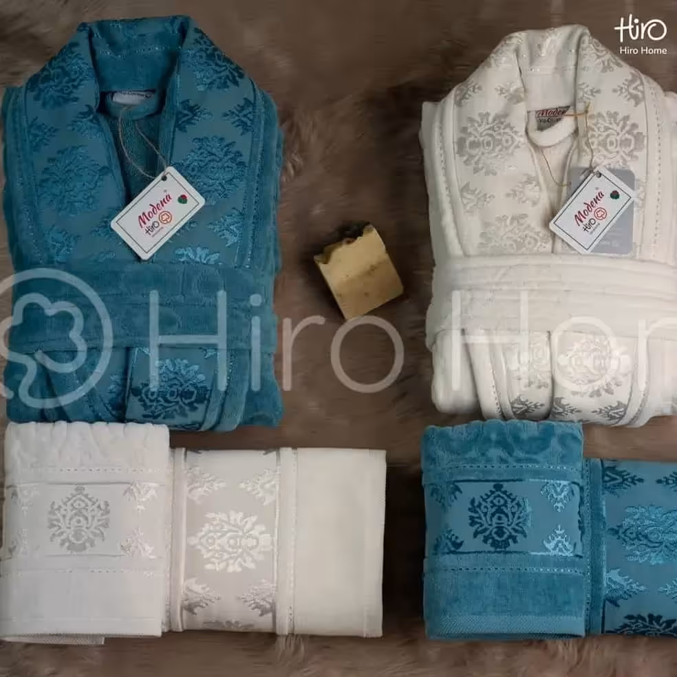 ست حوله عروس و داماد 10 تیکه مودنا