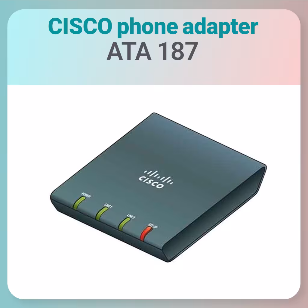 آداپتور تلفن آنالوگ Cisco ATA 187