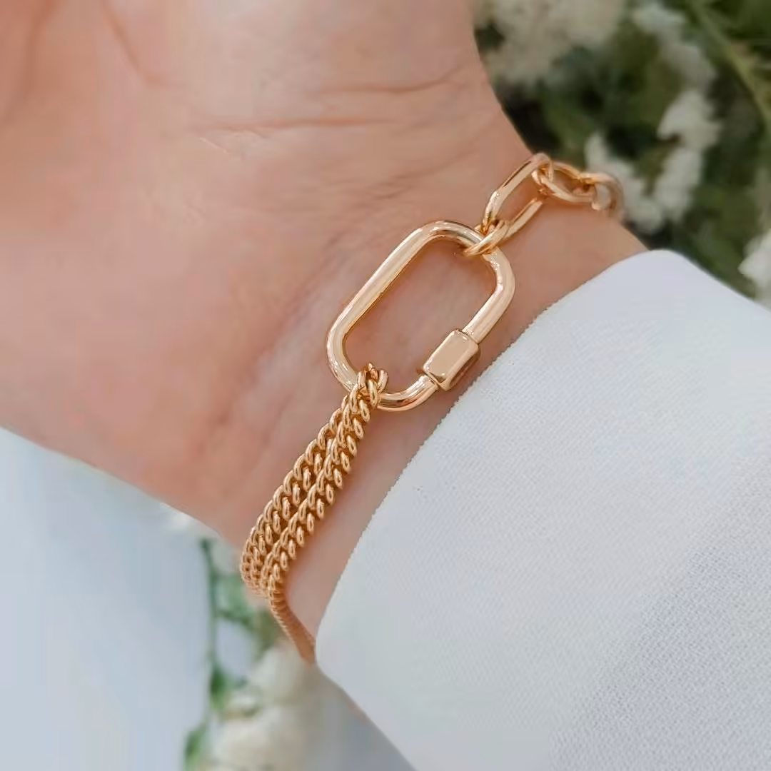 دستبند طرح طلا برند ژوپینگ