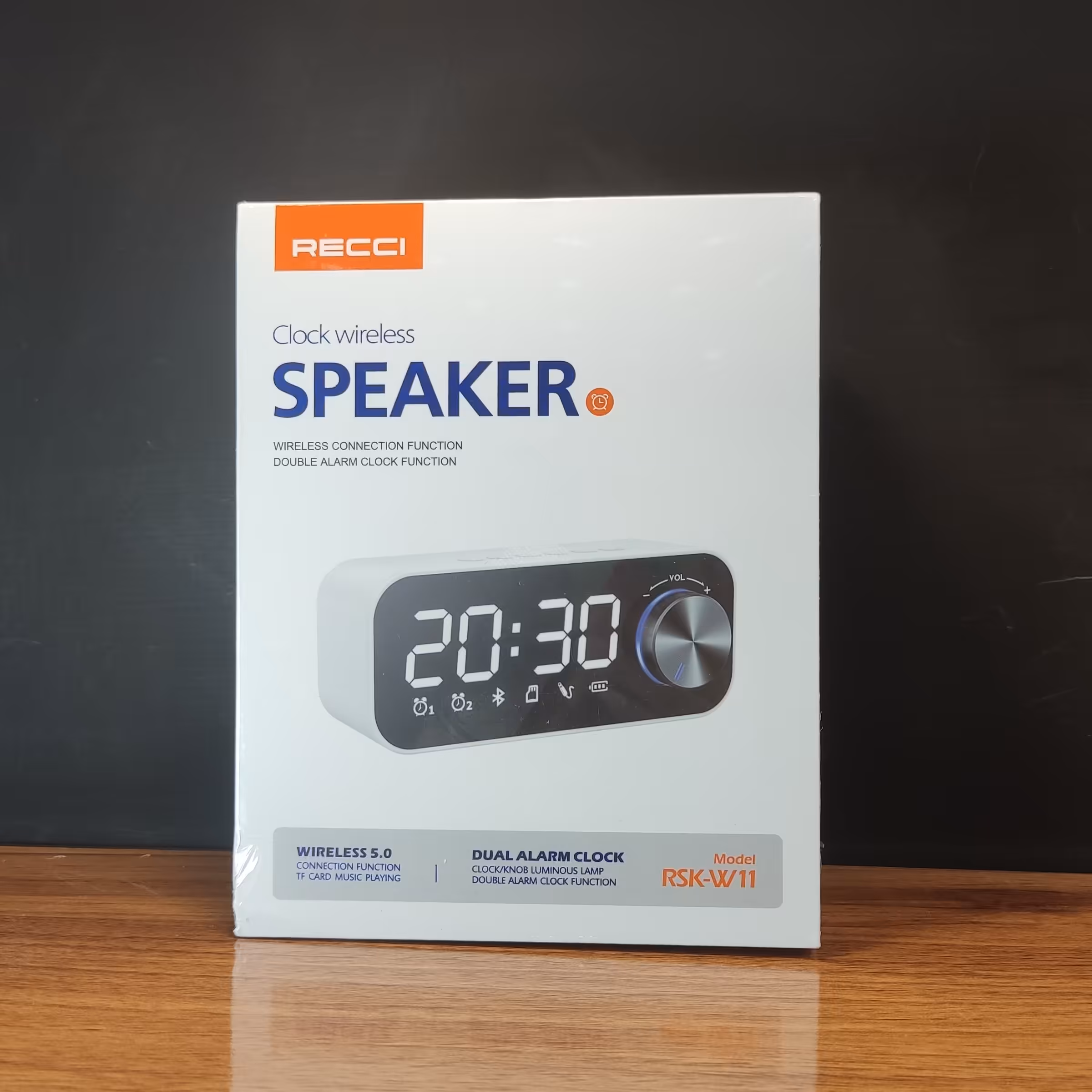 اسپیکر بلوتوثی ساعت دار رسی مدل  RSK-W 11 با18ماه گارانتی رسی