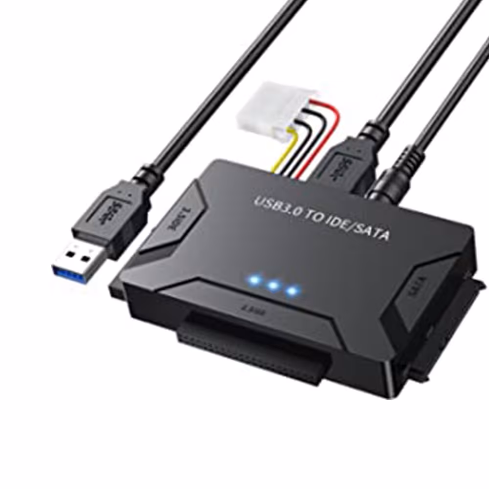 مبدل هارد USB SATA با سوئیچ برق پشتیبانی از هارد 2.5 اینچی و 3.5 اینچی SATA وIDE