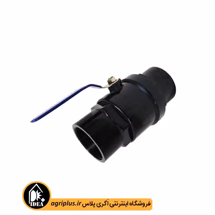 شیر گازی پلیمری 1/2 اینچ دسته فلزی